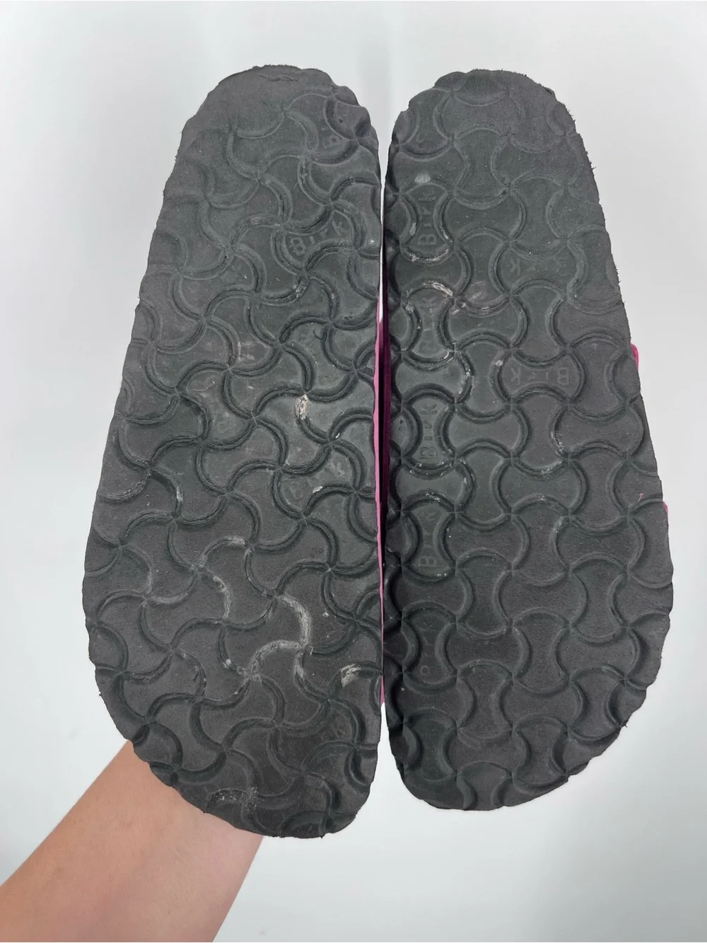 Birkenstock Dark Fuchsia Pink Suede Arizona Sandals 39